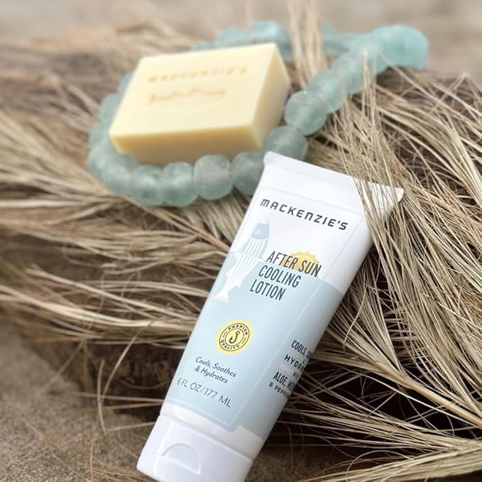 MacKenzie's After Sun Cooling Lotion - Gifts for Men - Gifts for Fishermen - Gifts for Cooks - Gifts for Gardeners - Natural Body Lotion - Cooling Lotion - 6 oz
