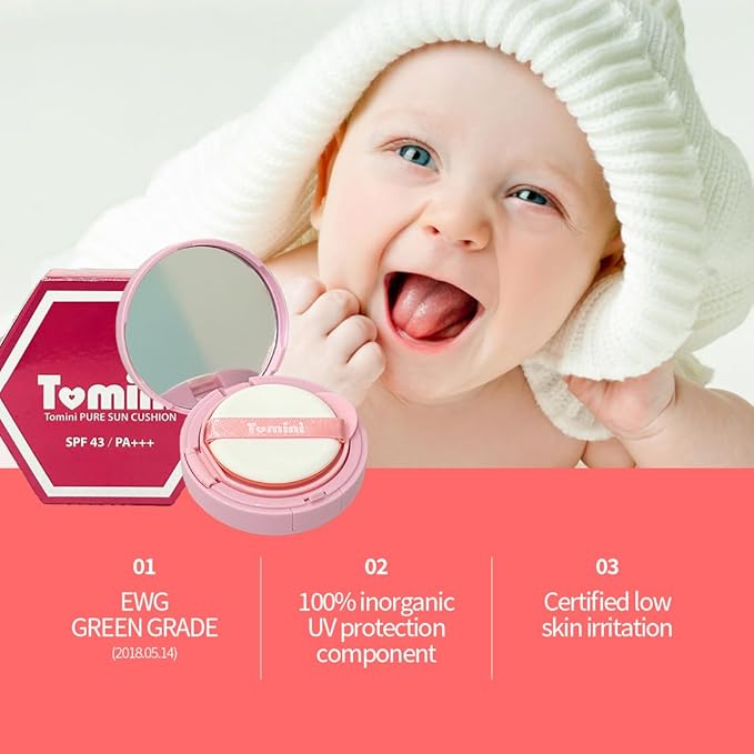 TOMINI Pure Sun Cushion (Light Pink)