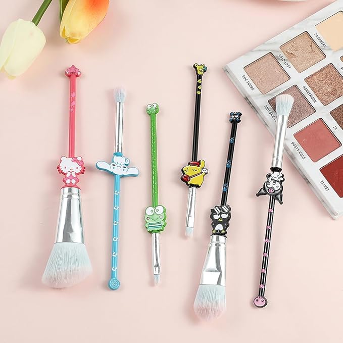 Pink Cat Makeup Brush Set, Gentle Makeup Brushes for Girls and Women, Good Gifts for Kids