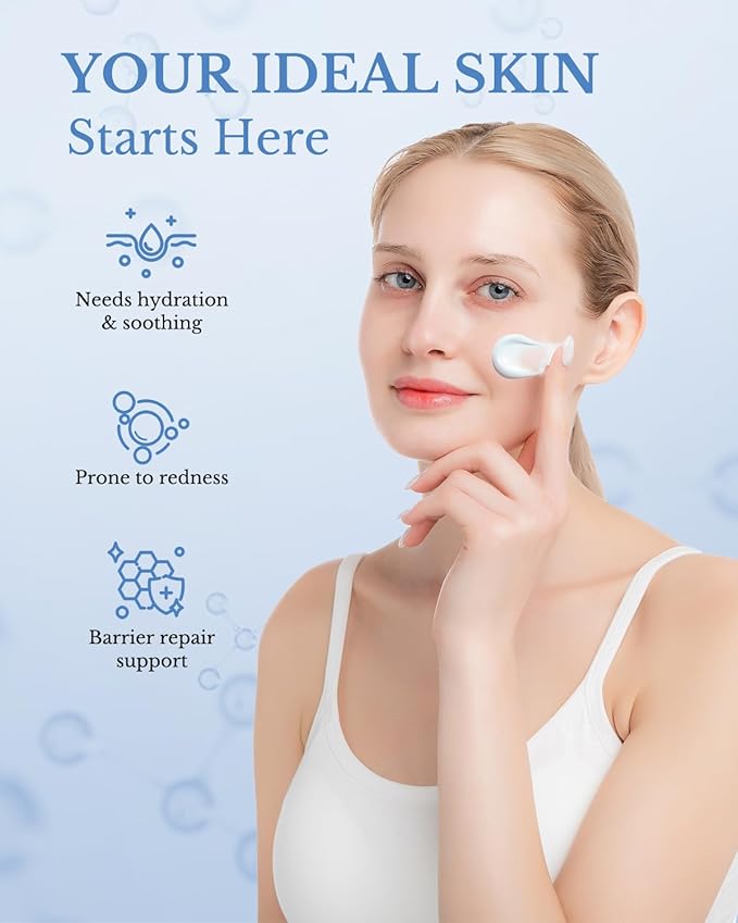 KOMFYMED Recombinant Collagen Soothing Repairing Essence Gel Mask – Calming & Hydrating Smear Face Mask with Neuro-Peptide for Sensitive Skin,Soothe Redness & Skin Discomfort (10 Single-Use Packets)
