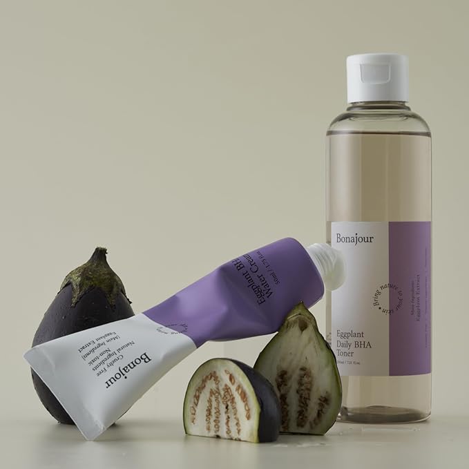 [BONAJOUR] Eggplant Daily BHA Toner & Cream Duo 7.2+1.7 fl.oz