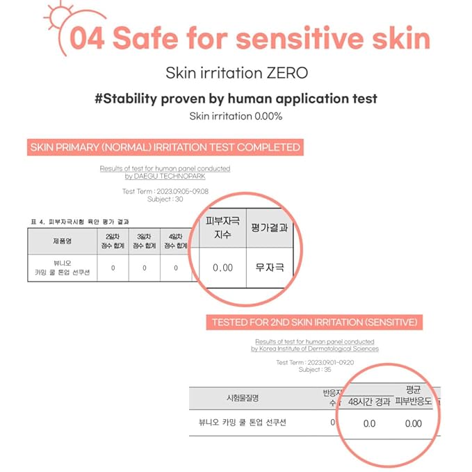 BU:NiO Calming Cool Tone up sun Cushion Foundation SPF50+ CC/BB Cream(0.88FlOz) Transparent&Natural tone-up&Even skin tone-Whitening&Wrinkle Improvement,Derma tested (Pink Beige, 0.88Fl Oz (Refill))