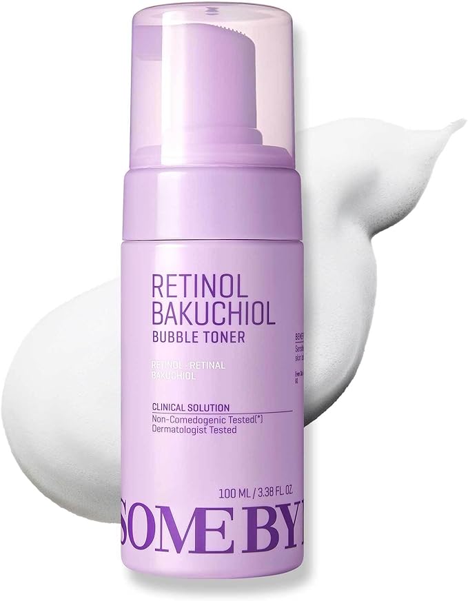 SOME BY MI Retinol Bakuchiol Bubble Toner – 3.4oz, 100ml – Korean Retinol Face Toner for Glass Skin – Hydration, Radiance & Calming Care with Hyaluronic Acid, Centella & Niacinamide – Korean Skin Care