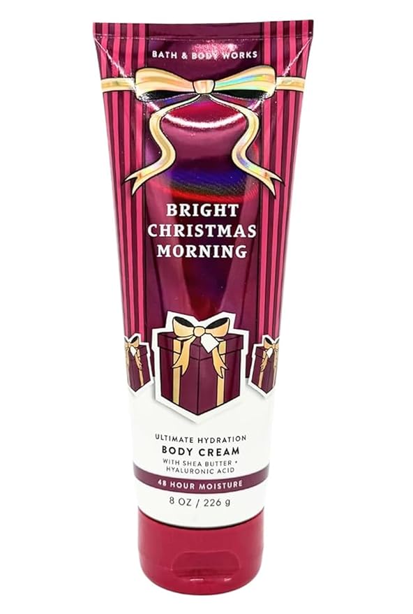 Bath & Body Works Ultimate Hydration Body Cream Gift Set For Women, 8 Fl Oz (Bright Christmas Morning)