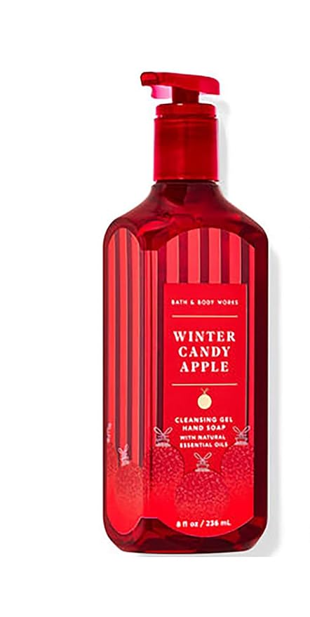 Bath & Body Works Hand Soap, Cleansing Gel, 8 Fl Oz (WInter Candy Apple)