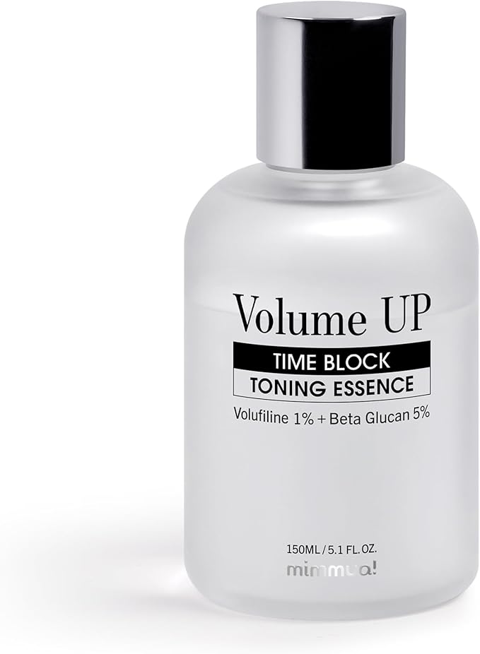 Volume Up Time Block Toning Essence | Anti-Aging, Anti-Wrinkle | 1% Volufiline, 5% Beta Glucan, Marine Algae Complex | Plumps Wrinkles by Stimulating Fat Cells | Fine Lines, Dry& Mature Skin | 150ml
