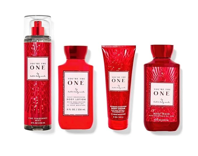 Bath & Body Works You're the One - Deluxe Gift Set - Body Lotion - Body Cream - Fine Fragrance Mist and Shower Gel - Full Size