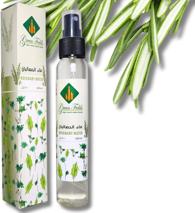 Green Fields Oils Pure Rosemary Hydrosol – 100ml Steam Distilled | Natural Hair Tonic for Growth & Strength, Skin Toner, and Aromatherapy (Chemical-Free)