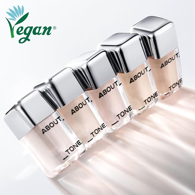 ABOUT TONE Skin Layer Cover Fit Concealer 5 Colors - Ultra Adherence Super Comfort Fit Liquid Concealer 24 Hours Long-Lasting Lightweight Coverage Vegan Korean Face Makeup (23 NATURAL, 0.2)