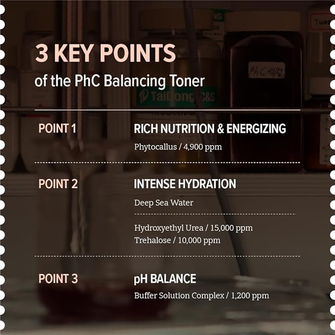 O'LABS PHc Balancing Toner 200ml / 6.76 fl.oz Hydrating & Refreshing Facial Toner Deep Sea Water 84%