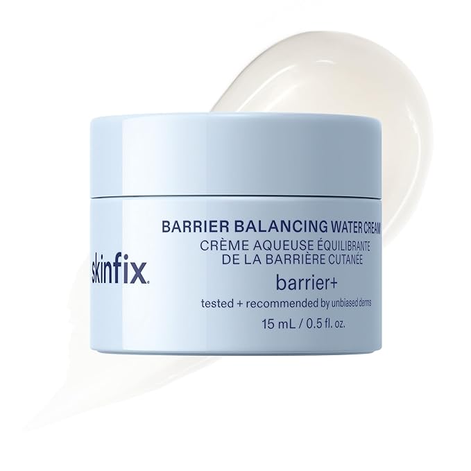 Skinfix Barrier Balancing Water Cream Mini - 0.5 oz - Weightless Moisturizer with Hyaluronic Acid & Niacinamide - Combo + Oily Skin - Acne-Safe, Non-Comedogenic, Fragrance Free, Vegan, Cruelty Free