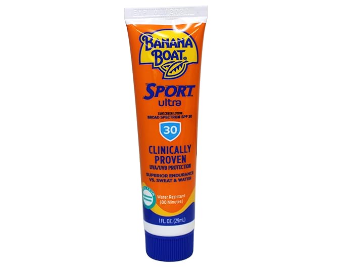 Banana Boat Sport Ultra SPF 30 Sunscreen Lotion, Travel Size Sunscreen, 1oz - 24 Count