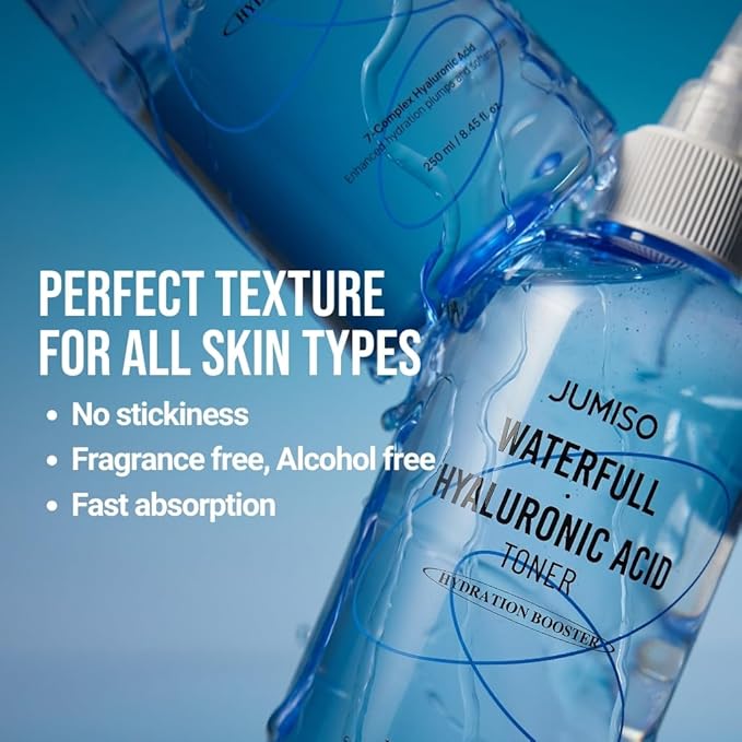 Jumiso Snail Mucin 95 + Peptide Facial Essence, 4.73 fl oz (140 ml) + Jumiso Waterfull Hyaluronic Toner 250ml Bundle