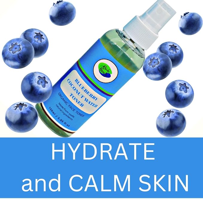 Blueberry Coconut Water Toner for Face and Neck | Anti-Aging Toner | Hydrating Toner | Moisturizing Toner
