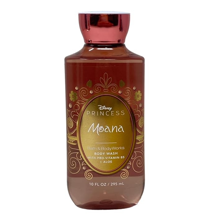 Bath & Body Works Limited Edition Princess Collection Moana Duo Gift Set - Fragrance Mist and Body Wash - with a Wild Jasmine Bar Soap - Full Size