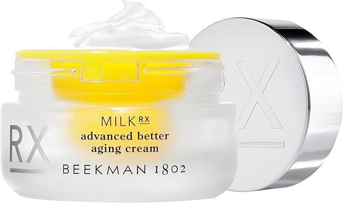 Beekman 1802 Milk RX Advanced Better Aging Collagen Moisturizer Face Cream – 4X Retinol Alternative with Goat Milk Exosomes & Polypeptide, Firming Cream, 0.51 fl oz