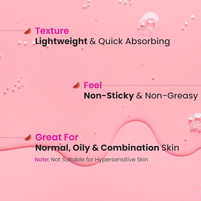 DOTT & Keyy Watermelon SuperGlow Glycolic Toner, Pore Tightening, Alcohol Free, for All Skin Types, 150 ml