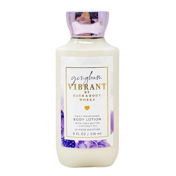 Bath & Body Works Gingham Vibrant Body and Hand Lotion Pack of, 8oz (Gingham Vibrant)