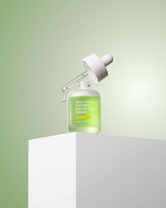 Succinic Acid Balancing Serum for Oily & Blemish-Prone Skin – Pore Refining, Oil Control, Gentle AHA Exfoliating Serum – Korean Skincare for Uneven Texture