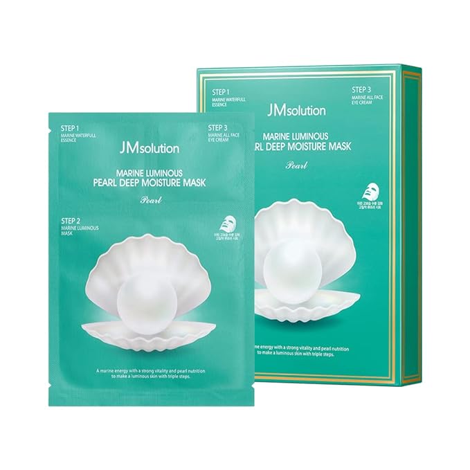 JMsolution Marine Luminous Pearl Deeep Moisture mask & X-Large 20.28 fl oz toner