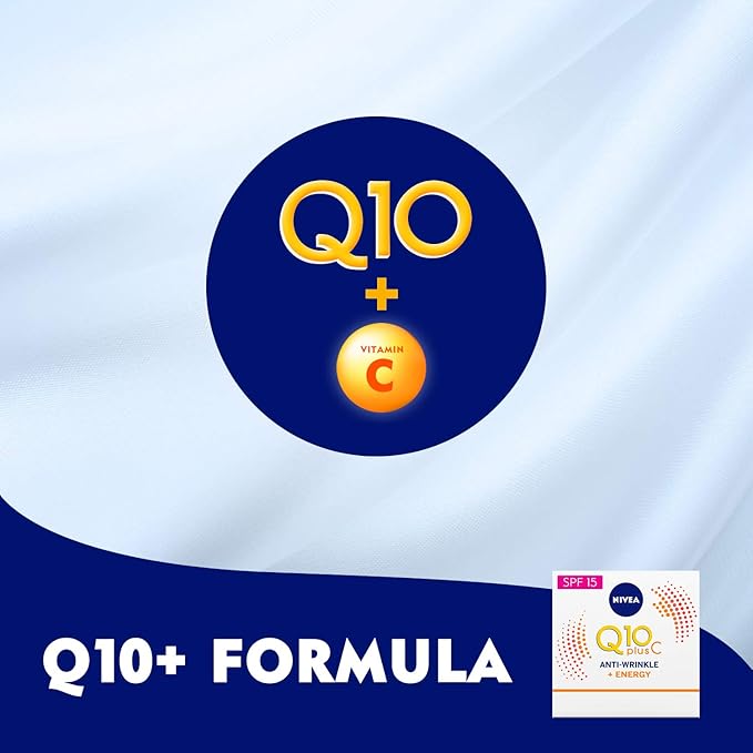 NIVEA Q10 Energy Healthy Glow Face Day Cream (50 ml), Energising Day Cream, Face Cream for Women, Moisturising Cream, Face Cream with Q10, Vitamin C, and Vitamin E