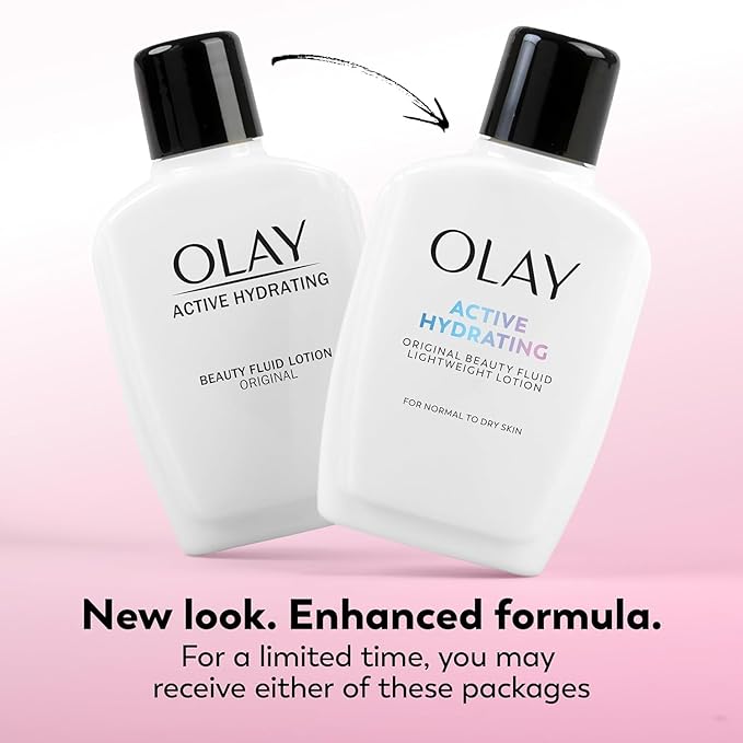 OLAY Active Hydrating Beauty Fluid Lotion Original 6 OZ - Buy Packs and SAVE (Pack of 2)