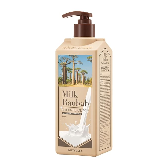Hydrating Shampoo for Dry Hair, Nourishing Korean Hair Care, Long-Lasting White Musk Fragrance, Hydrolyzed Keratin, Paraben-Free, 16.9 fl oz