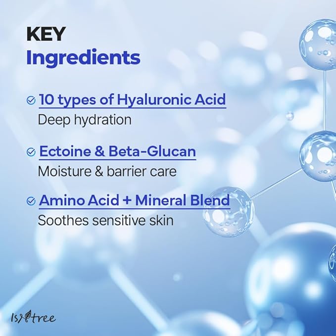 ISNTREE Hyaluronic Acid Daily Sun Gel 50ml, 1.69 fl oz | SPF 30 | Korean Skincare | Moisturizing | No White Cast | Lightweight | Mild Formula | Daily SPF | Korean Sunscreen