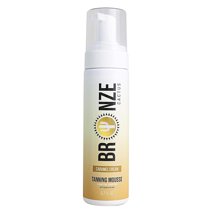 Self-Tanning Mousse – Rich Caramel Cream | Vegan & Cruelty-Free | Fast-Dry, Streak-Free, Lightweight Foam for Face & Body | Golden Undertones, Long Lasting Glow | 200ml/6.7oz