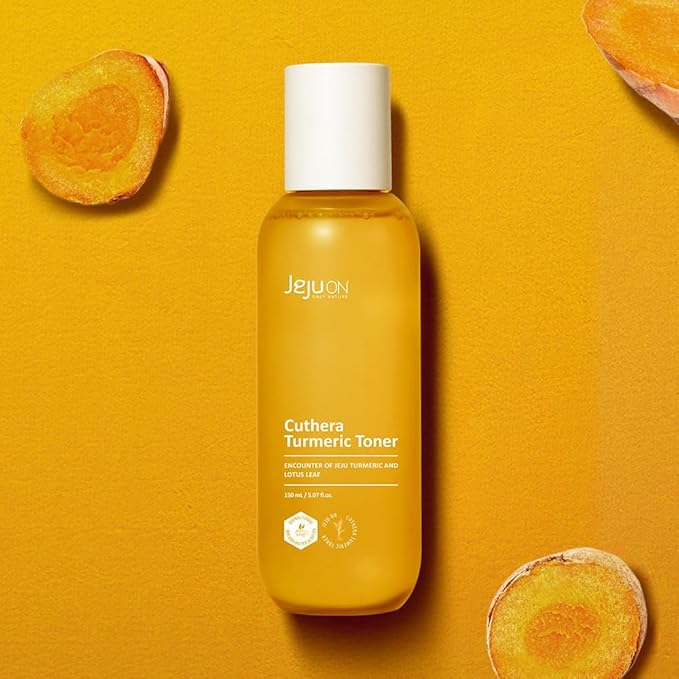 Cuthera Turmeric Essence Korean Toner 5.07 Fl Oz - Vegan, Anti-Aging, Hydrating, Moisturizing Skincare Jeju Natural Ingredients, Skin Smoothing