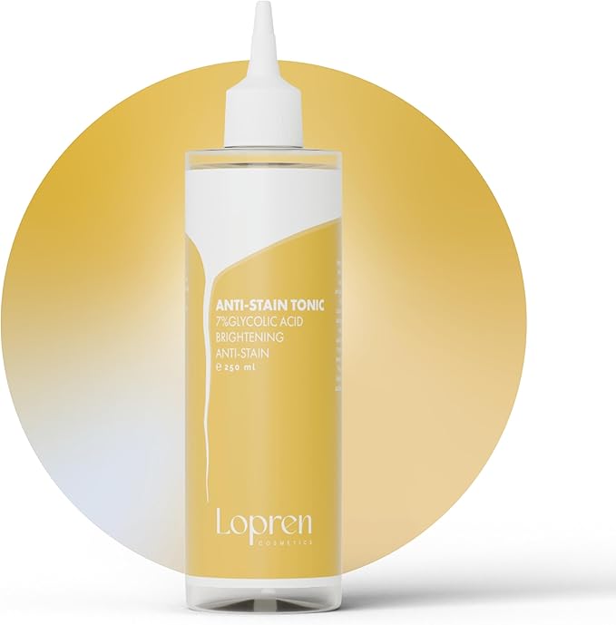 7% Glycolic Acid Brightening & Anti-Blemish Facial Toner, Exfoliating AHA Tonic for Uneven Skin Tone, Dark Spots & Dullness, Gentle Clarifying Toner for All Skin Types, 8.4 Fl Oz