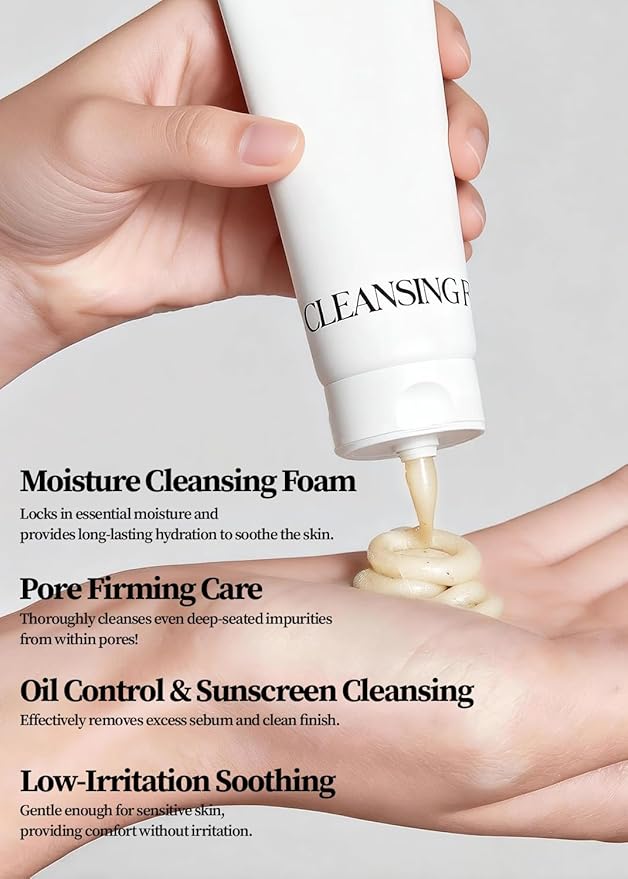 Laminaria Pore Cleansing Face Wash 2-in-1 | Deep Facial Cleanser & Hydrating Cleanser with Seaweed Extract & 8 Types of Hyaluronic Acid, 120ml