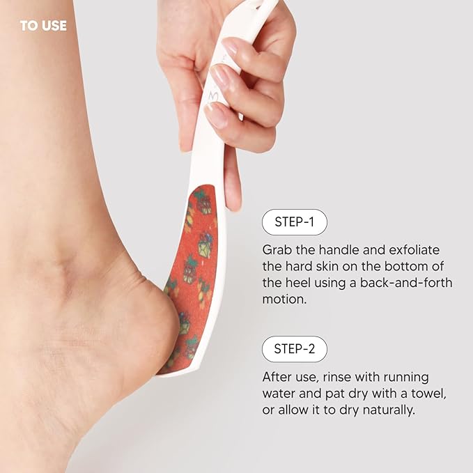 S-Line Emery Foot File, Colossal Double-Sided Pedicure Tool, Effective for Cracked Heel, Ergonomic Design for Easy Grip (Pattern)