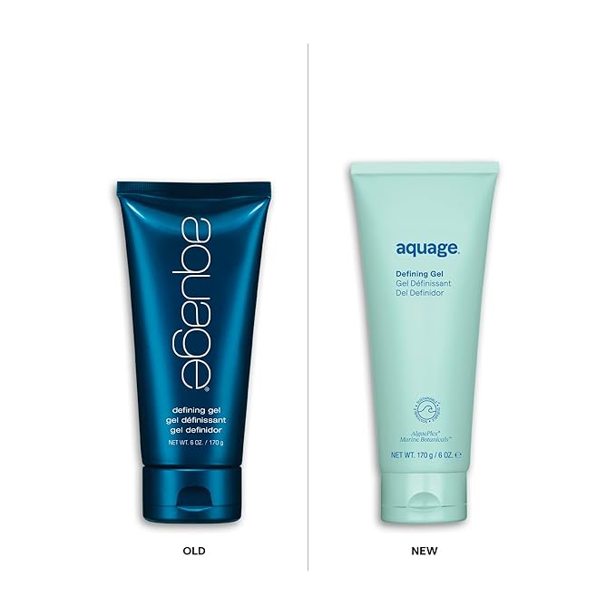 Aquage Defining Gel,For Curly,Wavy or Permed Hair,Repairs Hair Strands For Well-Defined Curls Without The Frizz,6 fl. oz,(Pack of 2)