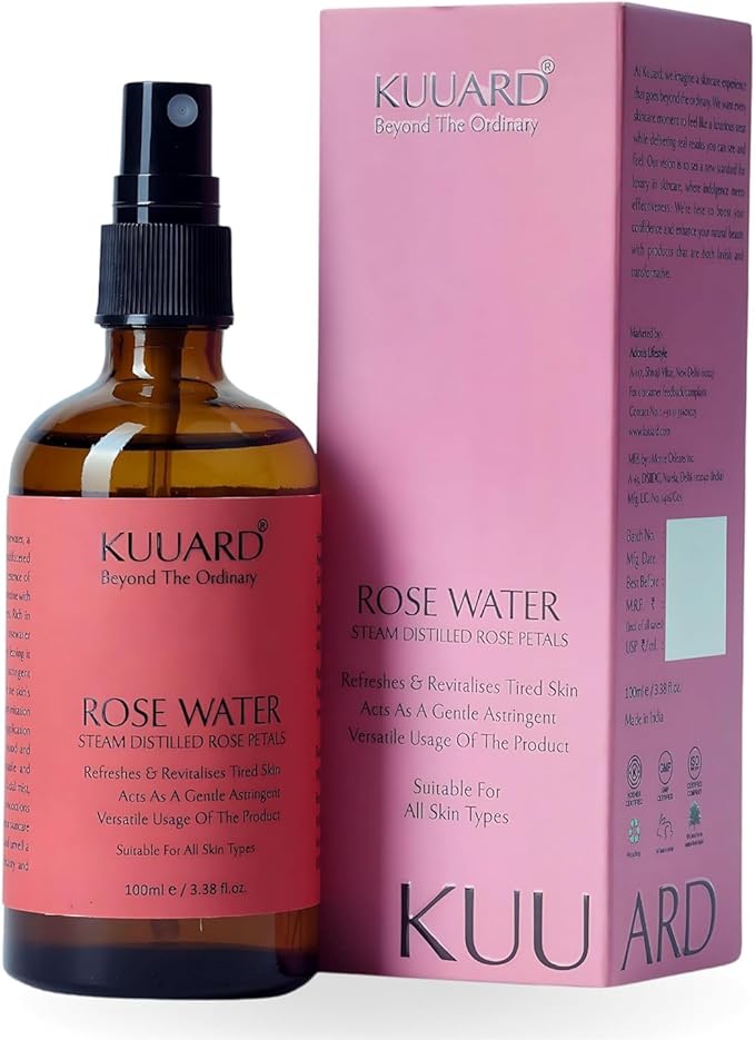 BEMT Premium Steam-Distilled Rose Water | Natural Facial & Hair Mist | Gentle Toning Hydrosol for Daily Beauty Care | Free from Parabens, Alcohol & Added Chemicals | for All Skin Types | 100 ml