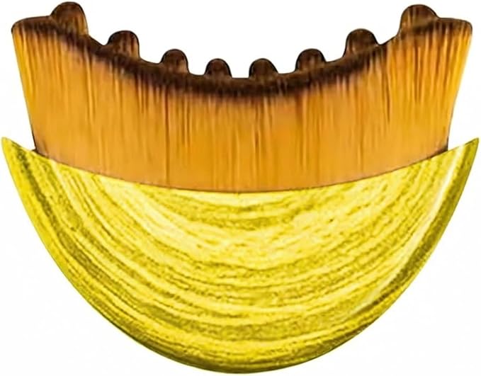 Lymphatic Contour Face Brush for Sculpting – Anti-Puffiness, Detox & Lift, Improves Skin Glow & Absorption (yellow)