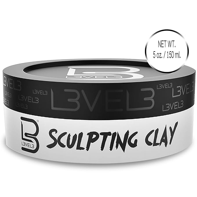 L3 - Level 3 Hair Sculpting Clay - Premium Grade Hair Clay for the Perfect Look - Long Lasting Hair Styling Product for Men