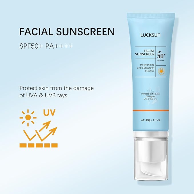 Tinted Sunscreen for Face, Broad Spectrum UVA/UVB SPF 50+++ Protection, Water-Resistant, Lightweight & Non-Greasy for Facial & Body, Travel Size Sunscreen, Daily Protection, 2 Pack
