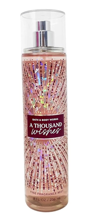 Bath & Body Works A Thousand Wishes - Gift Bag Set - Fine Fragrance Mist 8 Oz, Shower Gel 10 oz , Body Lotion 8 oz and Hand Cream with Shea Butter 1oz with DoTg Bag