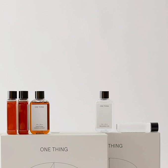 ONE THING Miniatures of Extract Toners for Face 1.35 Fl Oz | Centella Asiatica, Niacinamide 10%, Houttuynia Cordata, Artemisia Capillaris, Hyaluronic Acid Complex (Houttuynia Cordata)
