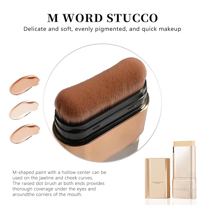 Luminous Dual-Ended Concealer Foundation Stick,Multi-use Double Head Foundations Make up Sticks, Foundation Stick Korean 3 in 1,Sweat-Proof for All Skin Types (Natural Color)