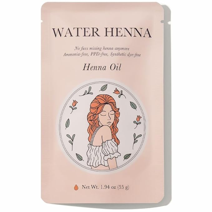 Natural Henna Hair Dye | Covers Gray/White Hair Only | PPD-Free Gray Coverage, Quick Application Liquid Formula, Synthetic Dye-Free, Nourishing Oil + Color Set, Made in Korea