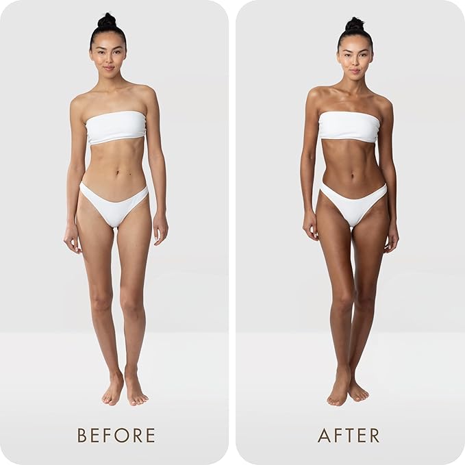 SUGARED + BRONZED Sunless Tanning Lotion, Self Tanner Moisturizer for Face & Body, Hydrating Botanical Formula for a Natural-Looking Tan, Suits All Skin Tones, Travel Size, Vegan Cruelty Free, 3 Fl Oz