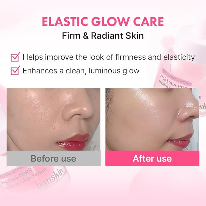 Hanskin PDRN Glow Prep Duo – Hyaluron Essence Toner & Pink Lotus Vegan PDRN Serum | 2-Step Hydration, Plumping & Radiance Boost Routine for Glass Skin | Korean Skincare Set