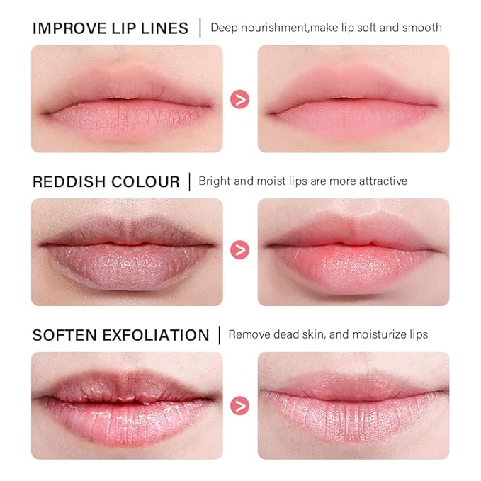 Sleeping lip mask, Nourish & Hydrate Lip Mask With Vitamin C, Antioxidants, Lip Balm, Lip Skin Care, Improve Lip Color, Reduce Lip Lines (2PCS Berry)