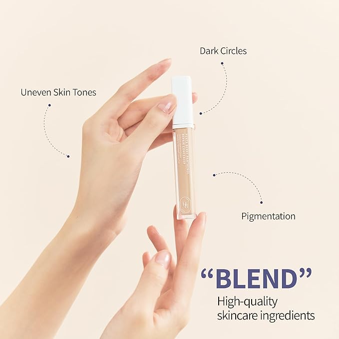 HEVEBLUE Penta Berry Panthenol Repair Concealer 22-23 BEIGE - Lightweight, Full Coverage Dark Circles, Acne&Blemishes, Vegan, Sensitive Skin, Korean Makeup, Non-clogging Pores