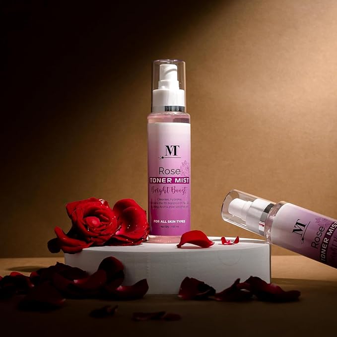 BEMT Rose Water Face Mist – Hydrating & Refreshing Toner Spray for All Skin Types | Natural Rose Fragrance, Gentle Daily Mist (100 ml)