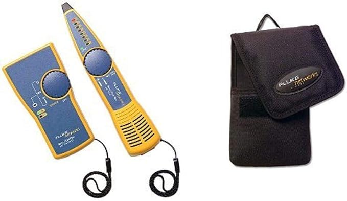 Fluke Networks MT-8200-60-KIT IntelliTone Pro 200 Toner and Probe Kit and MT-8202-05 IntelliTone Toner & Probe Soft Case bundle