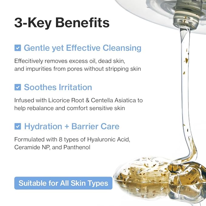 YUMU Glow Essential Set, 4-Step Skincare Routine for Sensitive Skin, Double Cleansing with Cleansing Oil & Cleanser, Essence Toner & Zinc Cream, Korean Skincare