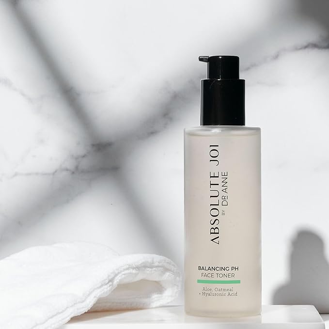 AbsoluteJOI Balancing pH Face Toner, Alcohol-Free Hydrating Toner with Aloe Vera, Oat, & Hyaluronic Acid - Fragrance-Free Skincare for Sensitive Skin | 200ml Bottle